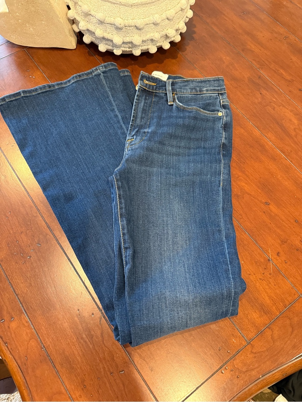 Frame Denim Le High Flare Jeans - Deep Blue - Picture 5 of 5